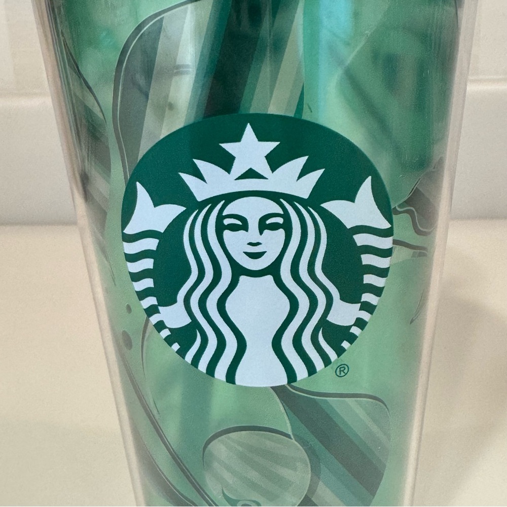 Two Starbucks 2021 16 Oz. Grande Cold Beverage Cups With Straws - Picture 5 of 15